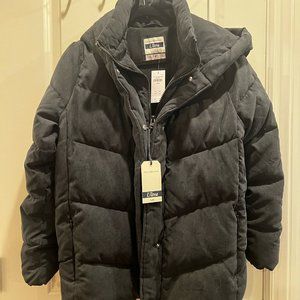New Abercrombie & Fitch Black Oversized Puffer Jacket Size Large